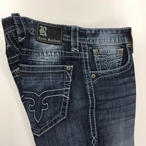 Rock Revival Men’s Size 32w 34inseam slim boot